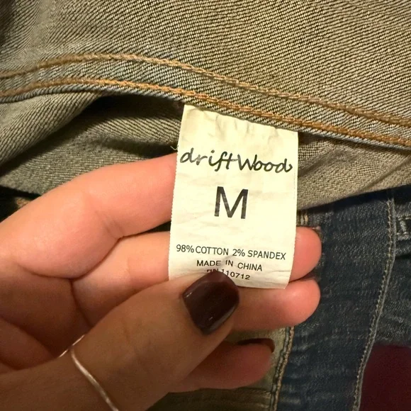 DRIFTWOOD Floral Embroidered Jean Jacket - Picture 5 of 7